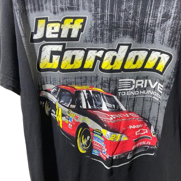 Nascar Men Unisex 22 Jeff Gordon Driver Black Racing‎ Graphic T-Shirt Size Large - Picture 4 of 6